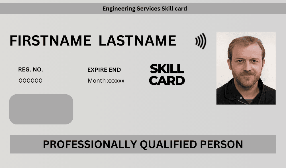 ESS White Professionally Qualified Person Card image